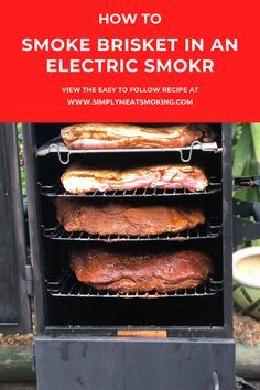 Smoked Brisket Recipes Electric Smoker, Smoker Recipes Brisket, Electric Smoker Recipes, Barbecue Backyard, Smoker Cooking Recipes, Smoker Brisket, Smoked Beef Brisket Recipes, Smoker Recipes Electric, Brisket Recipes Smoked