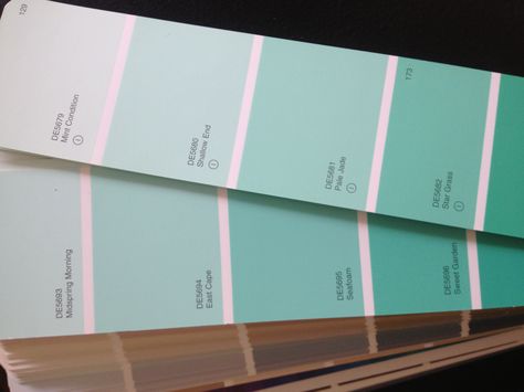 Paint color: Seafoam or Pale Jade Green Paint Bedroom, Jade Green Bedroom, Green And Gray Bedroom, Seafoam Green Paint, Seafoam Green Bedroom, Green Bathroom Paint, Aqua Room, Coastal Style Living Room, Iridescent Summer