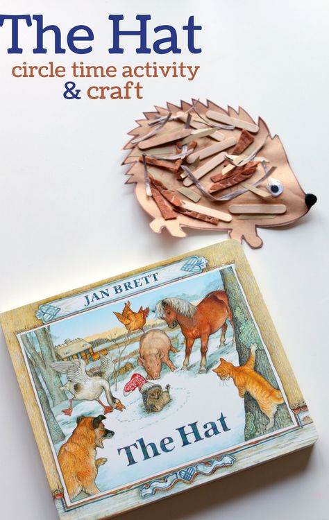 Love this winter activity with this beautiful book, "The Hat!" A beautiful story with a simple craft-perfect for kindergartners! Jan Brett The Hat, Toddler Circle Time, Winter Crafts Preschool, Circle Time Activities, Jan Brett, Winter Activity, Winter Kindergarten, Winter Books, Winter Preschool