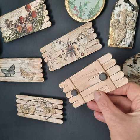 Driftwood Mirror, Popsicle Crafts, Popsicle Stick Crafts, Creation Deco, Seni Origami, Diy Dollar Store Crafts, Garden Art Diy, Tree Crafts, Dollar Tree Crafts