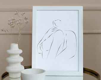 Sensual Bedroom, Pop Art Images, Art Abstract Painting, Etsy Printable Art, Outline Art, Art Pricing, Beautiful Drawings, Couple Art, Line Art Drawings