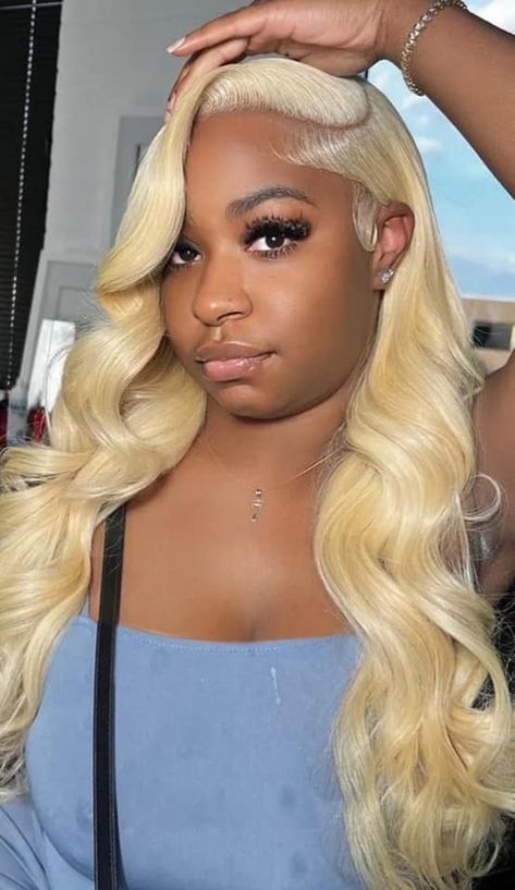 Blondes have to much fun ❤️🥰 Blonde Quickweave, Aliexpress Hair, Baddie Hairstyles, Wigs For Black Women, Hair Wig, Synthetic Hair, Human Hair Wigs, Hair Inspo, Wig Hairstyles