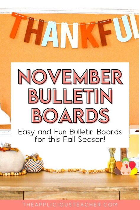 Library November Bulletin Boards, Fall Board Ideas For Classroom, Thankful Bulletin Boards For School, Thanksgiving Bulletin Board Ideas For Library, Grateful Bulletin Board Ideas, Thanksgiving Board Ideas For Work, November Library Bulletin Board Ideas, Gratitude Bulletin Boards For School, Fall Library Display Ideas