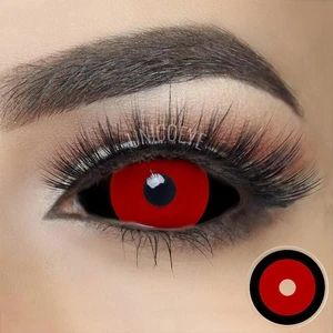 Red Sclera, Black Sclera, Red Contacts, Halloween Contact Lenses, Cosplay Contacts, Halloween Contacts, Black Ring, Deep Red Color, Contact Lenses Colored