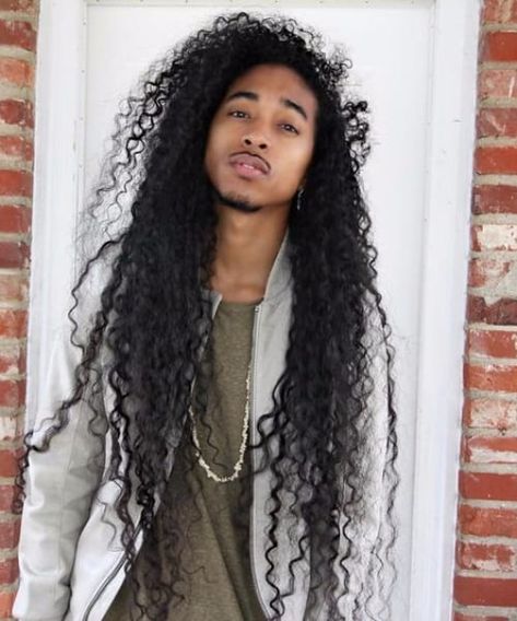 50 Creative Long Hairstyles for Black Men to Let Loose | MenHairstylist.com Men's Long Hairstyles, Black Curly, Black Men Hairstyles, Long Black Hair, Creative Hairstyles, Curly Hair Men, Black Man, Long Curly Hair, Long Hair Styles Men