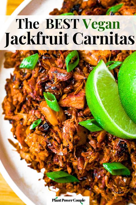 Taco Burrito Bowl, Vegan Carnitas, Jackfruit Carnitas, Taco Burrito, Vegan Jackfruit, Jackfruit Tacos, Canned Jackfruit, Jackfruit Recipes, Vegan Nachos