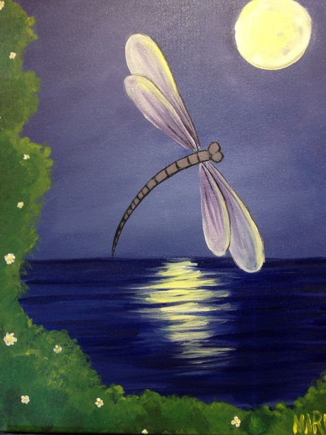 Dragonfly Mural Painting, Dragonfly Chalk Art, Simple Dragonfly Painting, Easy Dragonfly Painting, Dragon Fly Rock Art, Dragonfly Painting Acrylic, Dragonfly Art Painting, Painting Dragonflies, Painted Dragonflies