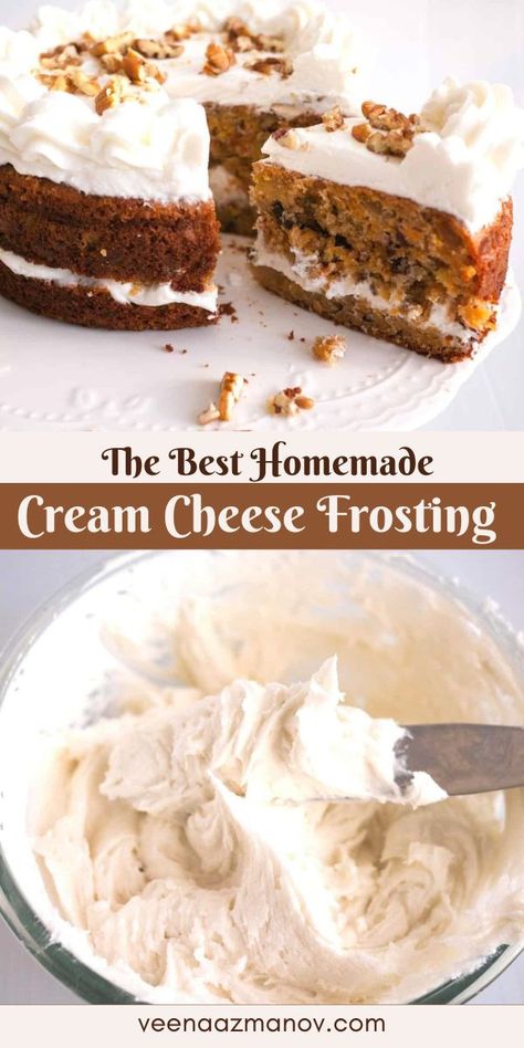 Best Cream Cheese Frosting Recipe, The Best Cream Cheese Frosting, Best Cream Cheese Frosting, Homemade Cream Cheese Frosting, Cream Cheese Butter, Homemade Cream Cheese, Cheese Frosting Recipe, Cheese Butter, Cream Cheese Frosting Recipe