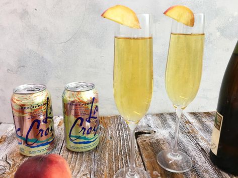 La Croix “Backwards” Bellini | Galentine's Day is one of many blessings Leslie Knope, formerly of the Pawnee Parks Department, has bestowed upon the world. If you're not a fan of Parks & Recreation, here's what you need to know about Galentine's Day: What started as a passing joke on a sitcom is now celebrated in real life on February 13. Its meant to promote "ladies celebrating ladies."  So, grab your gals and your 'tines, whip up a few of these cocktails, and get the party started! Strawberry Bellini Recipe, Italian Cocktail Recipes, Wine Night Appetizers, Grapefruit Cocktail Recipes, Strawberry Bellini, Negroni Recipe, Berry Cocktail, Easter Cocktails, Limoncello Recipe