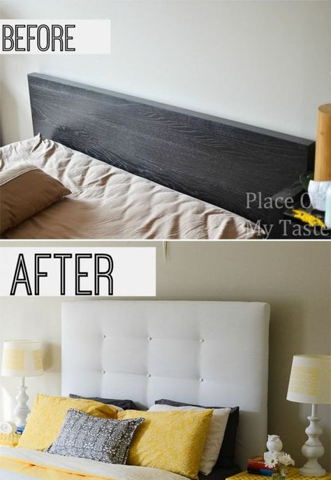 The Beautiful Upgrades Your IKEA MALM Bed Deserves | Whether you're a fan of something more alternative, something more boho, or something that really makes a statement, your bedroom needs a focal point. And that focal point is often more times than not, a headboard. So let's start with the basics – the IKEA MALM. It's affordable, simple, and perfect for an iKEA hack. Ikea Headboard, Ikea Malm Bed, Malm Bed, Ikea Desk Hack, Koti Diy, Head Boards, Hack Ikea, Ikea Design, Ikea Bed