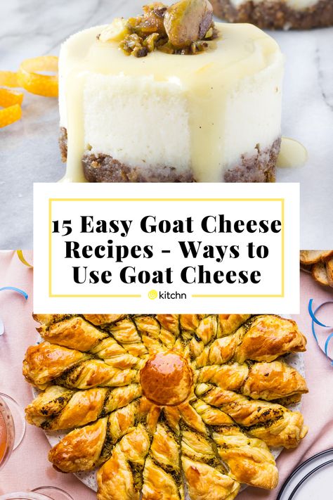 Goat Cheese Croissant, Goat Cheese Frosting, Goat Cheese Dessert Recipes, Easy Goat Cheese Recipes, Goat Cheese Log Recipes, Goat Cheese Crescent Rolls, Goats Cheese Recipes, Recipes Using Goat Cheese, Truffle Goat Cheese