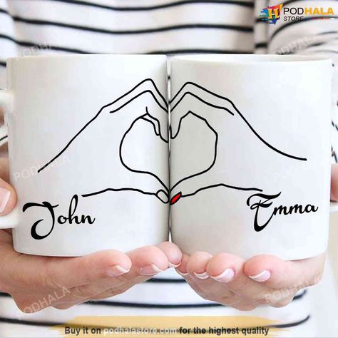 Diy Gift For Bff, Couple Coffee, Idee Cricut, Couples Coffee Mugs, Gift For Anniversary, To My Wife, Couple Mugs, Customised Mugs, Valentines Mugs