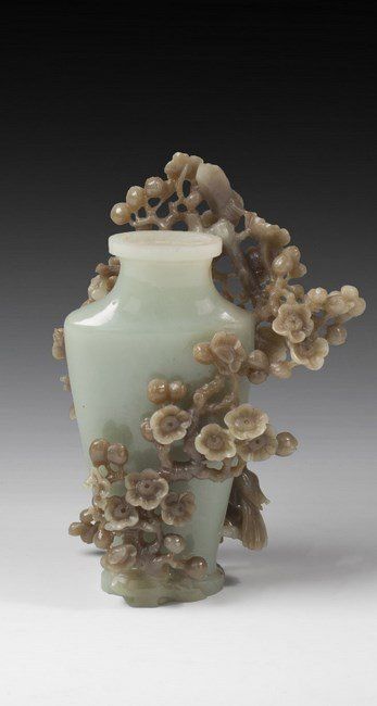 Upcycle Art, Plum Trees, Chinese Jade, Carved Jade, Bottle Box, Carved Stone, Nephrite Jade, Art Life, Art Japonais