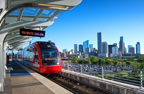 Houston Airport, Light Rail Vehicle, Metro Bus, Metro Rail, Bus System, Commuter Train, Houston City, Metro System, Rail Transport