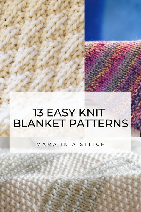 Quick & Easy Knit Blankets Mama In A Stitch Blanket, Knitting Blankets Free Pattern, Yarnspirations Patterns Free Blanket, Mama In A Stitch Knitting Patterns, Beginner Blanket Knitting Patterns, Knitted Blanket Free Pattern, Beginner Knit Blanket Pattern Free, Chunky Knit Blanket Pattern Free Simple, Lap Blanket Knitting Pattern Free