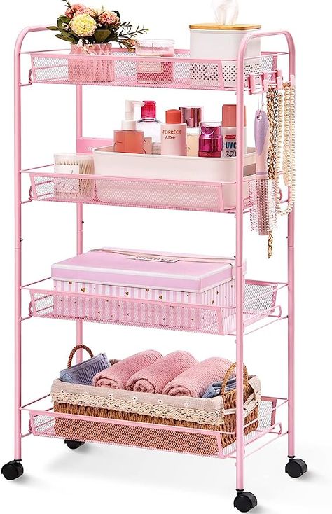 Metal Utility Cart, Bathroom Cart, Rolling Utility Cart, Kitchen Storage Cart, Bathroom Laundry Room, Utility Shelves, Metal Shelving Units, Storage Trolley, Mobile Storage