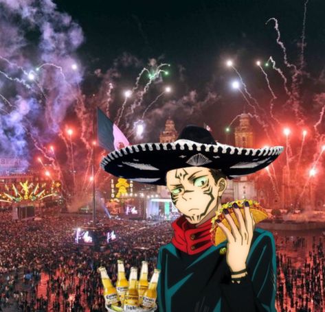 Mexican Anime Pfp, Mexico Icon, Mexican Icons, Anime Mexico, Mexico Wallpaper, Mexican Hat, Cutie Patootie, Jujutsu Kaisen, Jujutsu