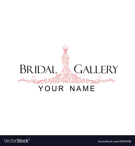 Dress Logo Design, Mezon Dresses Logo, Dress Logo Design Ideas, Dress Shop Logo, Bridal Logo Design, Unusual Business Card, Adobe Illustrator Logo Design, Adobe Illustrator Logo, Bridal Logo