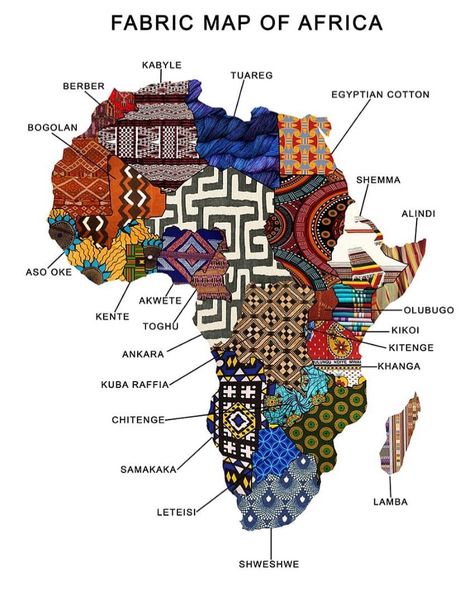 Map Of Africa, Afrique Art, Afrikaanse Kunst, African Textiles, Africa Art, Africa Map, African Pattern, African History, African Culture