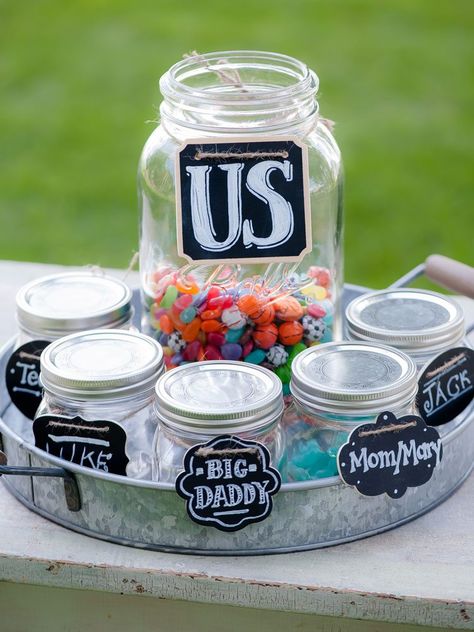 Family Candy Jar Unity Painting, Unity Ideas, Blended Family Wedding, Wedding Minister, Family Unity, Wedding Ceremony Unity, Unity Sand, Creative Wedding Cakes, Yosemite Wedding