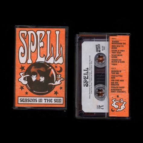 Spell – Season In the Sun bootleg cassette - Fonts In Use Risograph Design, Cassette Cover, Dm Logo, Seasons In The Sun, Gfx Design, Audio Tape, Mixtape Cover, Risograph Print, Cover Art Design