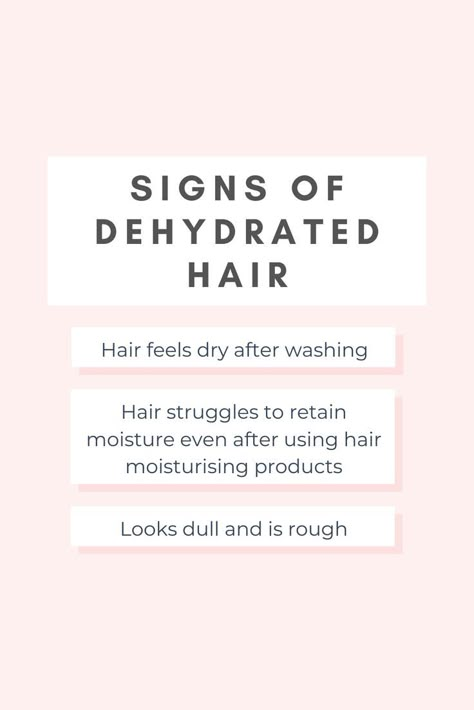 Swipe to learn about the importance of hydration, signs of dehydrated hair and how to care for dehydrated hair. #dryhair #dehydratedhair #drydehydratedhair