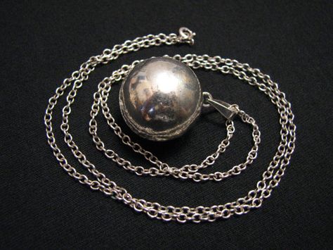 Vintage Sterling Silver Meditation Chime Harmony by JewelryStash Harmony Ball, Vintage Sterling Silver, Etsy Vintage, Vintage Jewelry, Chain Necklace, Meditation, Pearl Earrings, Sterling Silver, Chain