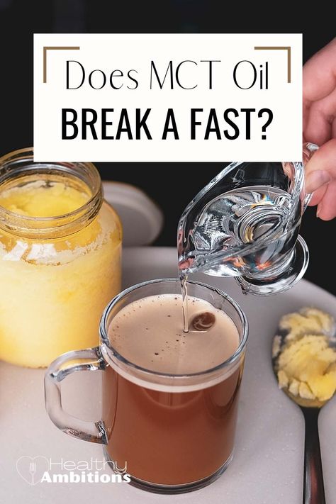 Does MCT Oil Break a Fast? Everything You Need to Know About MCT Oil! | Healthy Ambitions Whey Protein Powder, Blood Sugar Control, Mct Oil, Shake Recipes, Calorie Intake, Improve Health, Recipe Of The Day, Diet Tips, Low Carb Diet