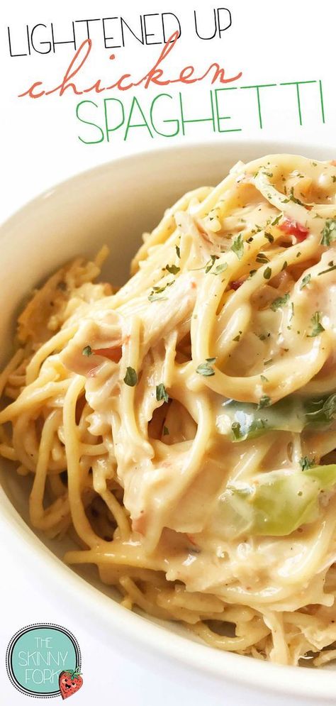 Healthy Chicken Spaghetti, Chicken Spaghetti Recipe, Chicken Spaghetti Casserole, Chicken Spaghetti Recipes, Spaghetti Recipe, Chicken Spaghetti, Spaghetti Recipes, Buffalo Chicken, Pasta Dishes