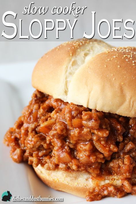 Best Sloppy Joe Recipe, Slow Cooker Sloppy Joes, Sloppy Joes Recipe, Sandwich Spread, Sloppy Joe, Crock Pot Slow Cooker, Deilig Mat, Sloppy Joes, Crock Pot Cooking