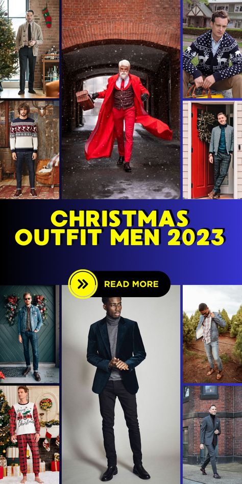 Prepare to make an indelible impression with a sleek black Christmas outfit for men in 2023. Whether you opt for a classy formal look or lean towards a more relaxed ensemble, these outfit ideas are your ticket to looking your absolute best at holiday soirées. Outfit For Men 2023, Xmas Outfit Ideas, Black Christmas Outfit, Christmas Outfit Ideas For Men, Christmas Outfit For Men, Party Dress For Man, Dinner Outfit Men, Concert Outfit Men, Office Party Outfits