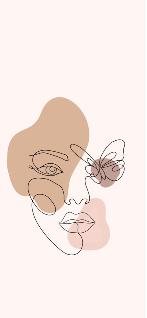 line art face w butterfly, abstract, iphone wallpaper Wallpaper Line Art, Convertible Wedding Dress, Line Art Wallpaper, Embroidered Canvas Art, Abstract Face Art, Brown Hairstyles, Abstract Art Wallpaper, Line Art Design, Outline Art