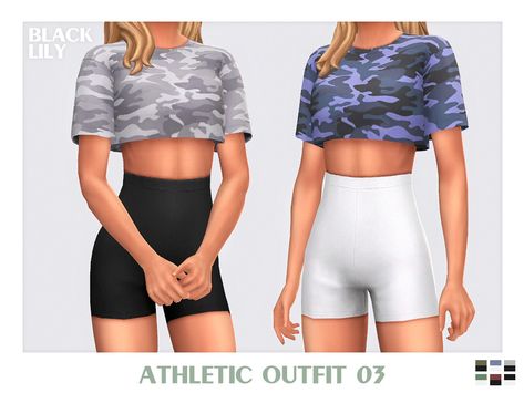 The Sims Resource - Athletic Outfit 03 Sims 4 Athletic Wear, Sims 4 Cc Athletic Wear, Kids Athletic Wear, Athletic Outfit, Free Sims 4, Soccer Outfits, Sims 4 Teen, Sims 4 Mods Clothes, Cc Sims