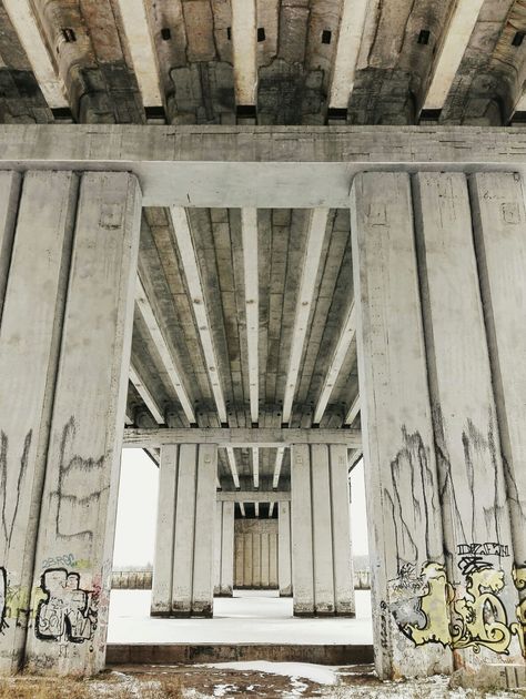 under the bridge Under A Bridge, Under The Bridge, Urban Environment, City Architecture, A Bridge, City Aesthetic, The Bridge, Abandoned Places, Spiritual Awakening