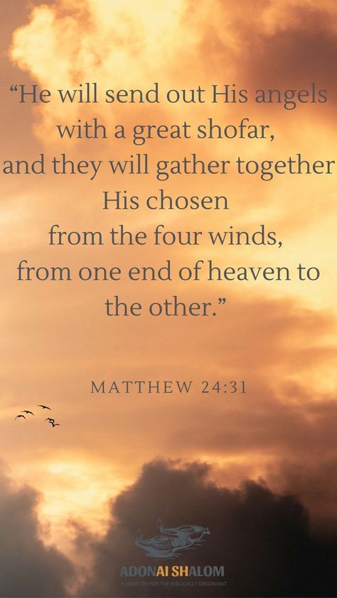 Yom Kippur Quotes, The Four Winds, It Will Happen, Four Winds, Bible Verses About Strength, Beautiful Scripture, Gather Together, Yom Kippur, Encouraging Scripture