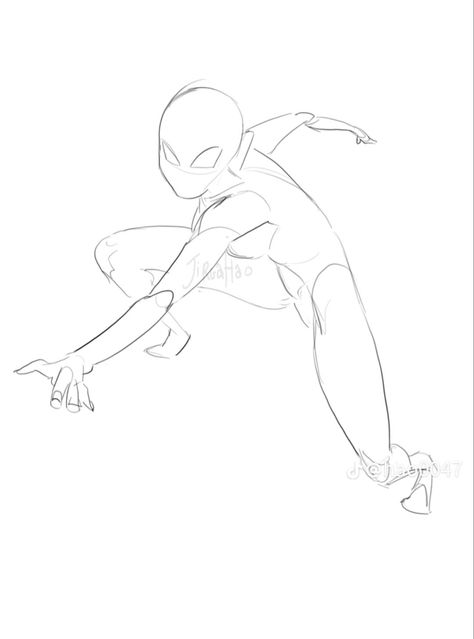 Spiderman Oc Art, Spiderman Poses, Image Spiderman, Spiderman Drawing, Spiderman Art Sketch, Seni 2d, Spider Art, Body Reference Drawing, Body Pose Drawing