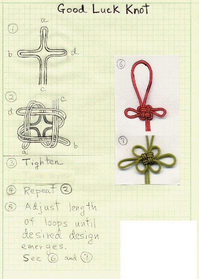 good luck knot Good Luck Knot, Pola Macrame, Astuces Diy, Seni Origami, Chinese Knot, Punch Art, Crafty Craft, Yahoo Mail, Book Of Shadows