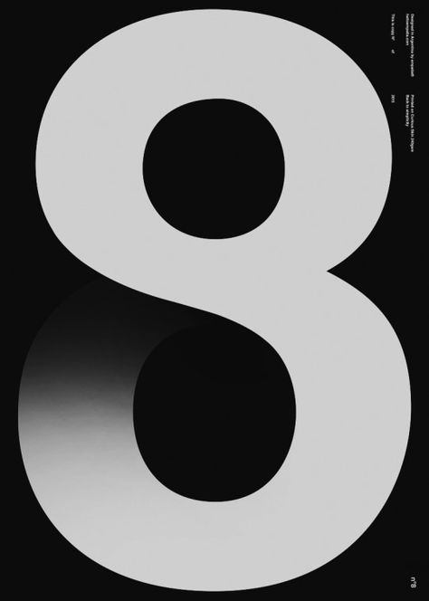 Helvetica Typography, Numbers Typography, Number Eight, Amoled Wallpapers, Typographic Poster, Type Posters, Typographic Design, Typography Letters, Typography Inspiration