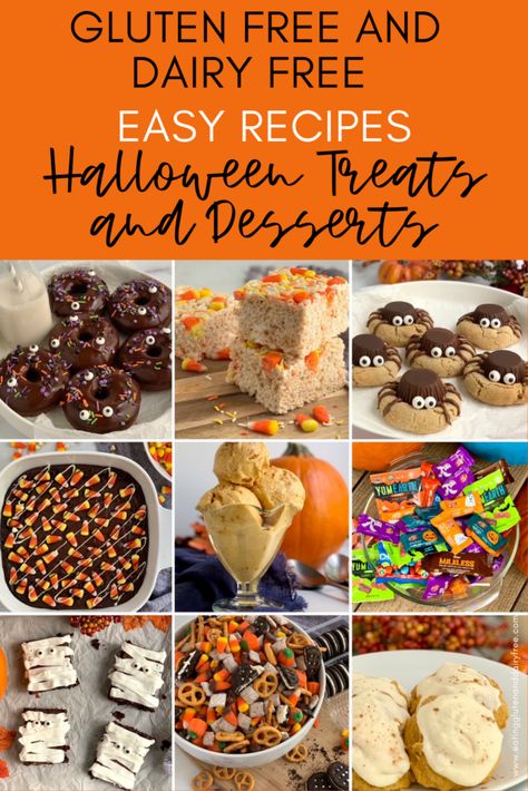 Gluten Free Recipes For Halloween, Halloween Treats Ideas Gluten Free, Nut And Egg Free Halloween Treats, Eggless Halloween Desserts, Halloween Desserts Gluten And Dairy Free, Halloween Desserts Dairy Free, Easy Gluten Free Halloween Recipes, Gf Halloween Desserts, Gluten Free Dairy Free Halloween Desserts