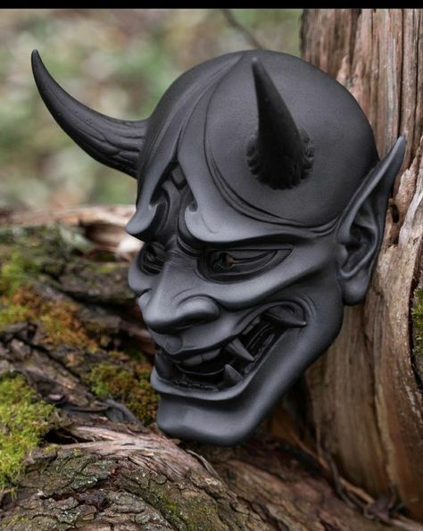 Mascara Hannya, Demon Samurai, Oni Maske, Mascara Oni, Japanese Hannya Mask, Japanese Demon Mask, Japanese Oni Mask, Oni Tattoo, Hannya Mask Tattoo