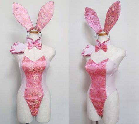 Plus Size Biker Shorts, Mandarin Dress, Bunny Outfit, Cute Lingerie, Kawaii Fashion Outfits, Pink Bunny, A Bunny, Lingerie Outfits, Pretty Lingerie