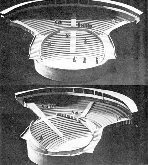 Auditorium Plan, Amphitheater Architecture, Theater Plan, Theatre Architecture, Church Building Design, Auditorium Design, Theatre Building, Theater Architecture, Outdoor Stage