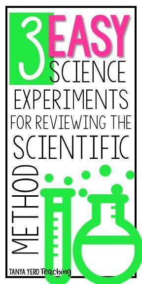 3 Easy Science Labs for Reviewing the Scientific Method Scientific Method Elementary, Teaching Scientific Method, Scientific Method Middle School, Scientific Method Lab, Scientific Method Experiments, Slime Science, Easy Experiments, Scientific Method Activities, Potential And Kinetic Energy