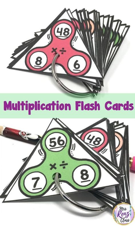 How to teach multiplication fact mastery in the upper elementary classroom. Mrs. Renz Class. How To Learn Math, Multiplication Flash Cards, Teach Multiplication, Multiplication Cards, Multiplication Flashcards, Teaching Multiplication, Division Facts, Learn Math, Multiplication Table