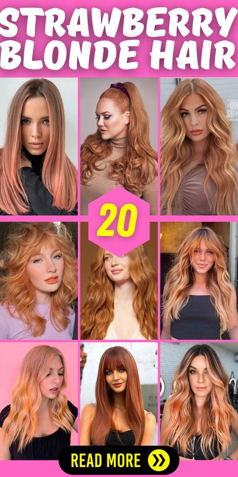 Strawberry Blonde And Copper Hair, Strawberry Blonde With Money Piece, Shades Of Strawberry Blonde, Dimensional Strawberry Blonde, Strawberry Blonde Hairstyles, Natural Strawberry Blonde Hair, Dark Strawberry Blonde Hair, Mum Hair, Strawberry Blonde Ombre