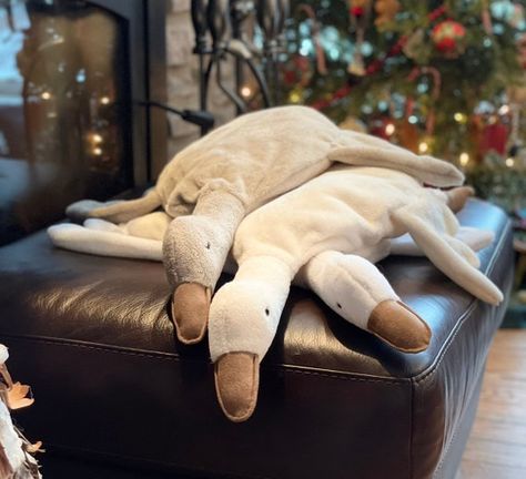 Beautiful Goose Plush Very Soft | Etsy Gray Goose Gift Basket, Goose Plush, Two Models, Baby Inspiration, Baby Sewing Patterns, Toy Baby, Sewing Toys, Animal Dolls, Baby Sewing