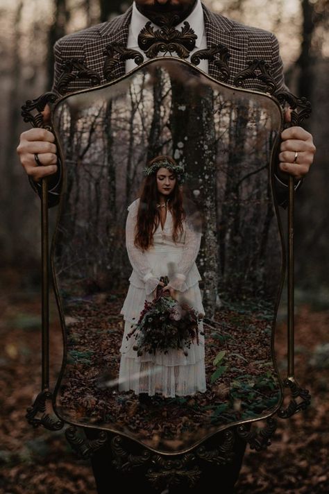 Top Pics of the Month - November | Photobug Community | photo by In Bianco e Nero Fotografia Dark Romantic Wedding, Gothic Wedding Theme, Witch Wedding, Dark Wedding Theme, Photo Halloween, Forest Theme Wedding, Halloween Themed Wedding, Viking Wedding, Enchanted Forest Wedding