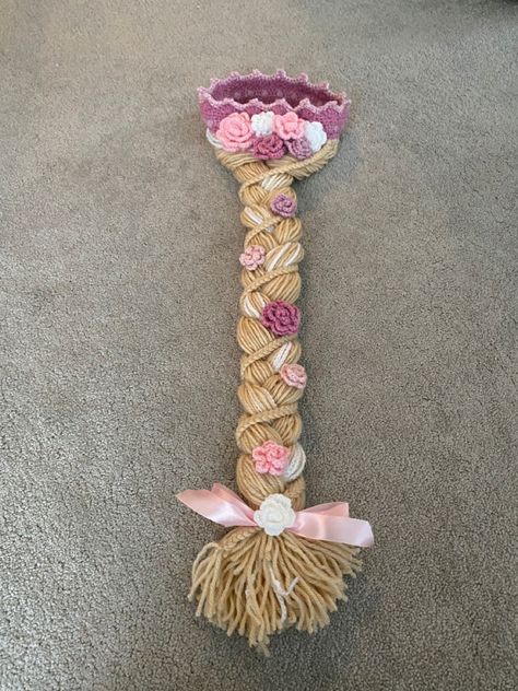 Crochet Rapunzel Hat, Baby Girl Dress Pattern Free, Frock For Ladies, Crochet Disney Princess, Disney Princess Crochet, Crochet Princess Dress, Crochet Princess Hat, Baby Girls Frock Design, Baby Rapunzel