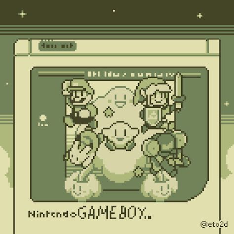 Kare Kare, Piskel Art, Arte 8 Bits, 8bit Art, Pixel Art Games, Pixel Games, Nintendo Art, Green Theme, Nintendo Game