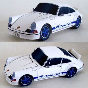 Tektonten Papercraft - Free Papercraft, Paper Models and Paper Toys: Cars Car Papercraft, Paper Model Car, Cardboard Car, Free Paper Models, Paper Car, Papel Craft, Paper Things, Cardboard Art, Porsche Carrera